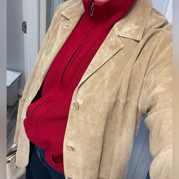 Massimo Tan Suede Women's Blazer - Picture 9 of 10